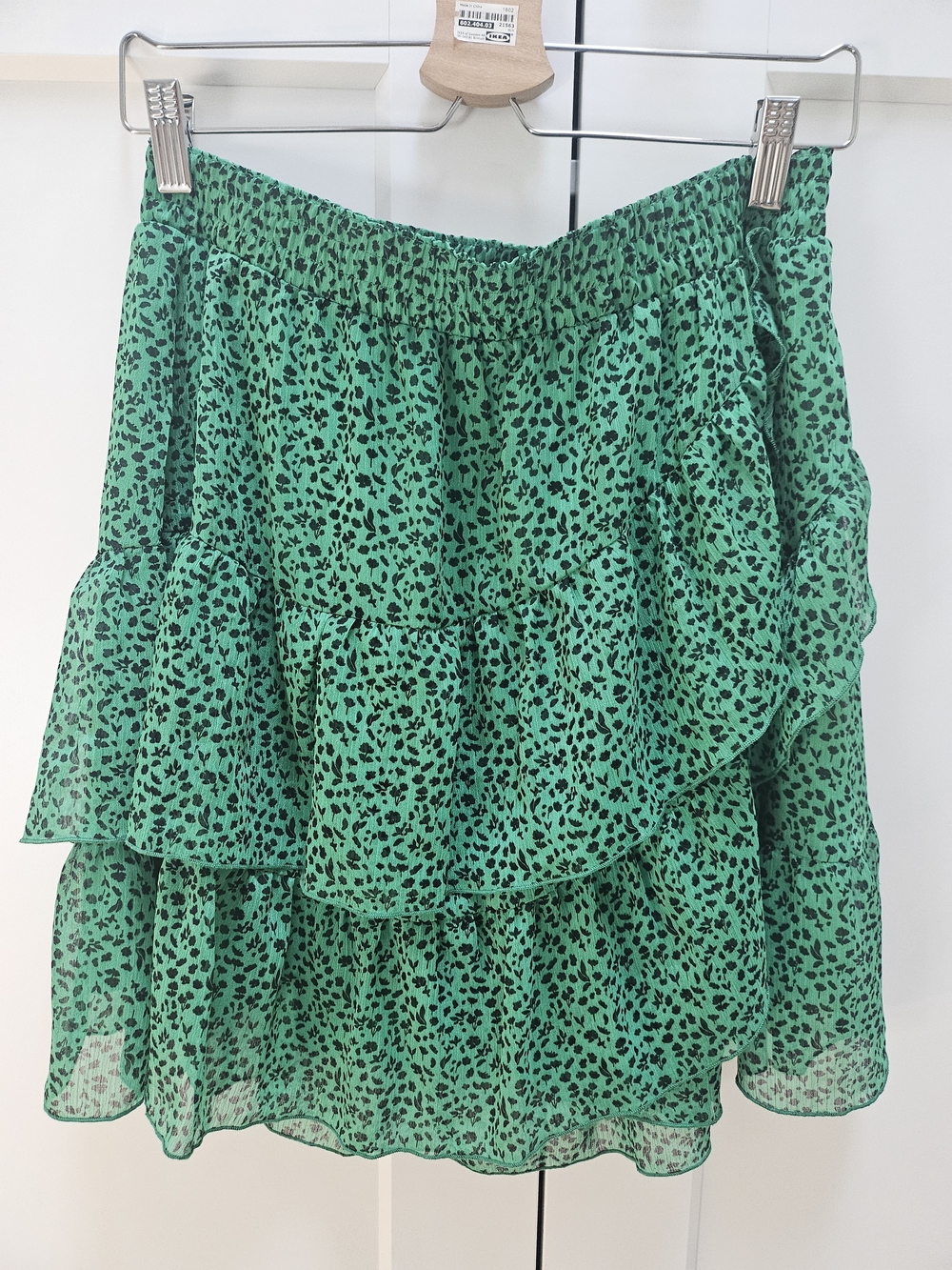 Reserved Green Ruffled Tiered Skirt - Women's